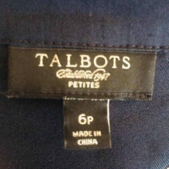 Talbots Blouse with Embroidery, Size 6P - Picture 6 of 6